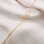 دستبند طلا طرح هندسی یکتاخواه (کد 5278)