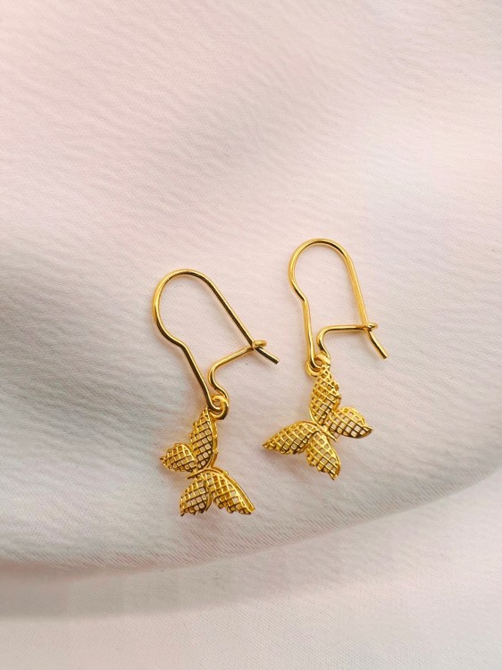 گوشواره طلا طرح پروانه یکتاخواه (کد 5271)