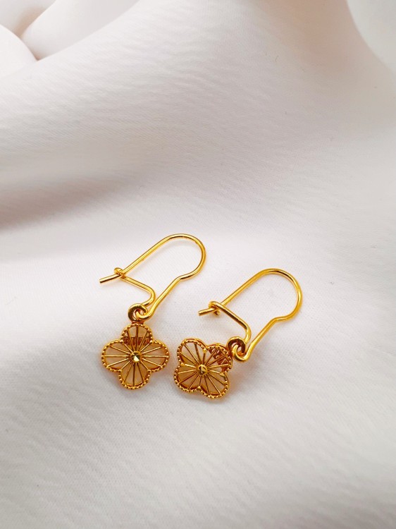 گوشواره طلا طرح ونکلیف یکتاخواه (کد 5274)
