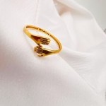 انگشتر طلا طرح آغوش یکتاخواه (کد 5282)