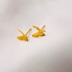 گوشواره طلا طرح پروانه یکتاخواه (کد 5280)