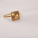 انگشتر طلا تراش یکتاخواه (کد 5290)