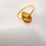 انگشتر طلا طرح تراشدار یکتاخواه (کد 5294)