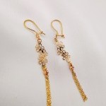 	گوشواره طلا آویز گل یکتاخوا (کد 5300)