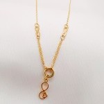 گردنبند طلا طرح بی نهایت یکتاخواه (کد 5322)