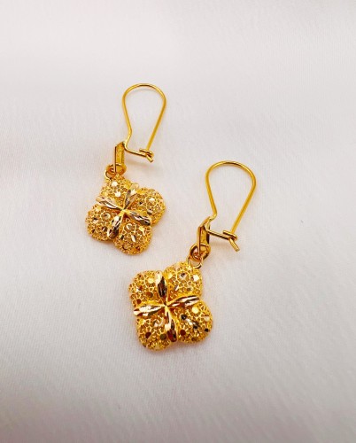گوشواره طلا طرح مشبک یکتاخواه (کد 5310)