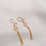 گوشواره طلا طرح گل یکتاخواه (کد 5324)