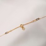 دستبند طلا طرح قلبی یکتاخواه (کد 5323)