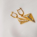 گوشواره طلا طرح مثلث یکتاخواه (کد 5327)