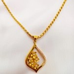 گردنبند طلا طرح گل یکتاخواه (کد 5336)