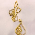نیم ست طلا طرح گل یکتاخواه (کد 5340)