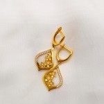 گوشواره طلا طرح گل یکتاخواه  (کد 5341)