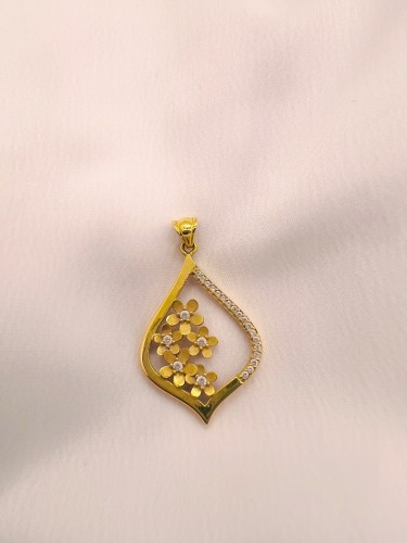 مدال طلا طرح گل یکتاخواه (کد 5339)