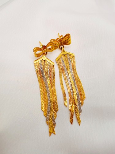 گوشواره طلا طرح پاپیون یکتاخواه (کد 5338)