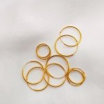 گوشواره طلا حلقه ای یکتاخواه (کد 5345)