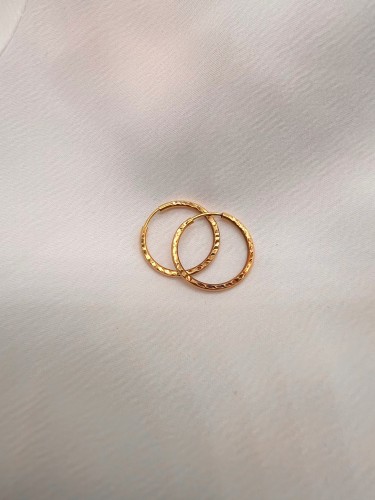 گوشواره طلا تراشدار یکتاخواه (کد 5344)