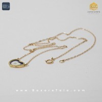 گردنبند طلا طرح قلب (کد 3410)