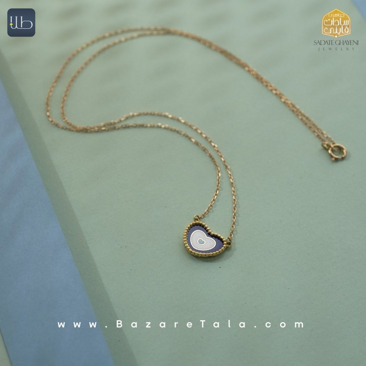 گردنبند طلا طرح قلب (کد 3410)