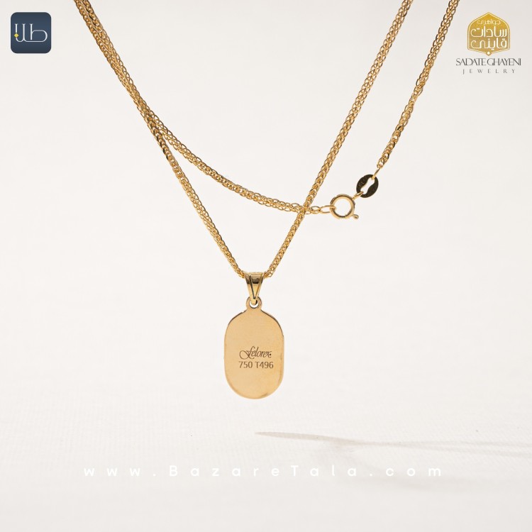 پلاک طلا طرح و ان یکاد (کد 3396)