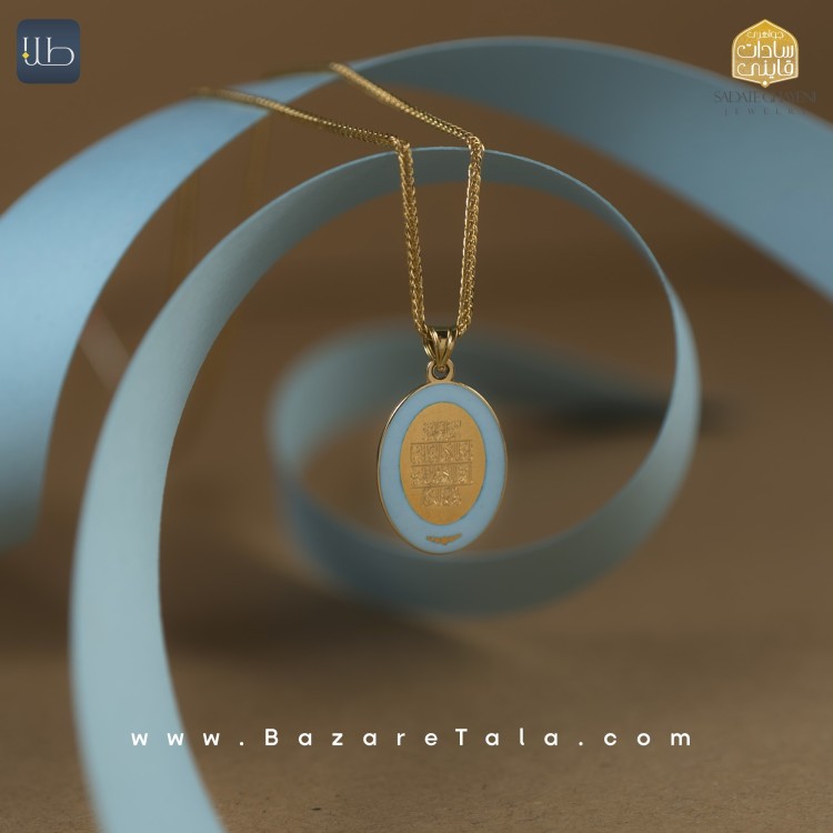 پلاک طلا طرح و ان یکاد (کد 3397)