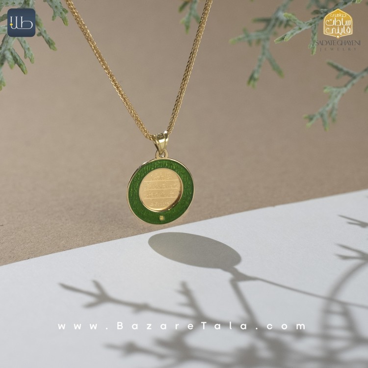 پلاک طلا طرح و ان یکاد (کد 3399)