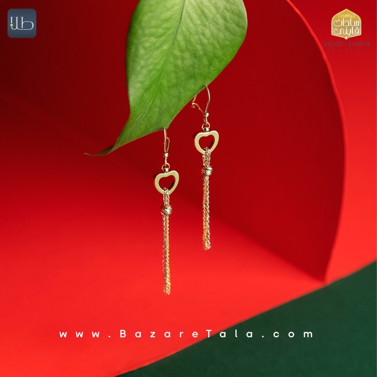 گوشواره طلا شال  (کد 3836)