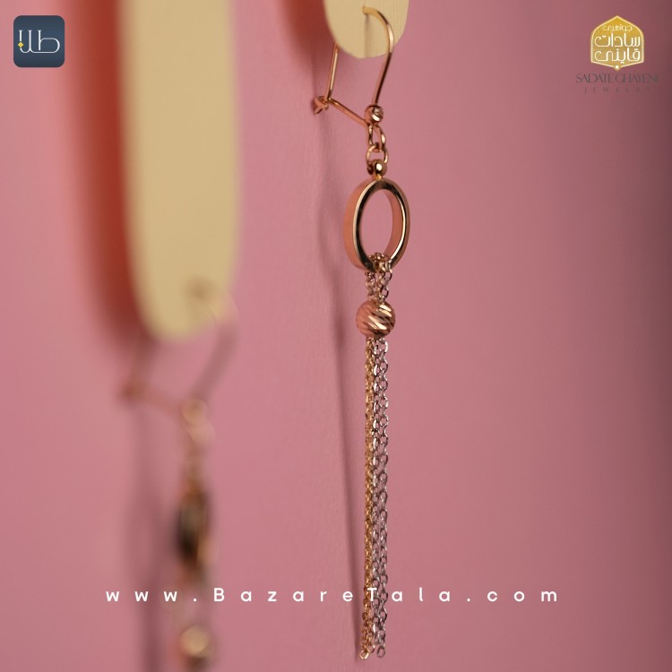 گوشواره طلا شال (کد 3853)