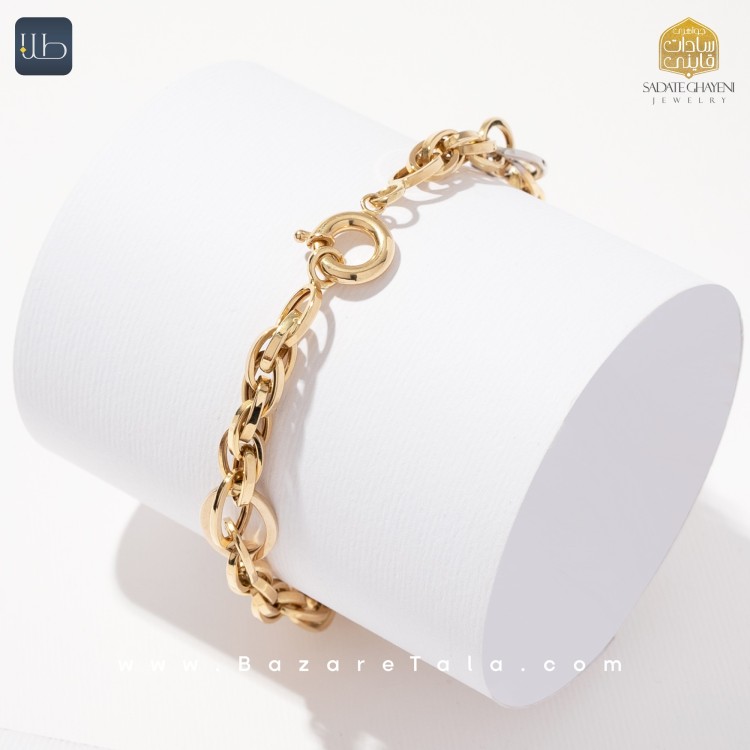 دستبند طلا هالوی (کد 4283)