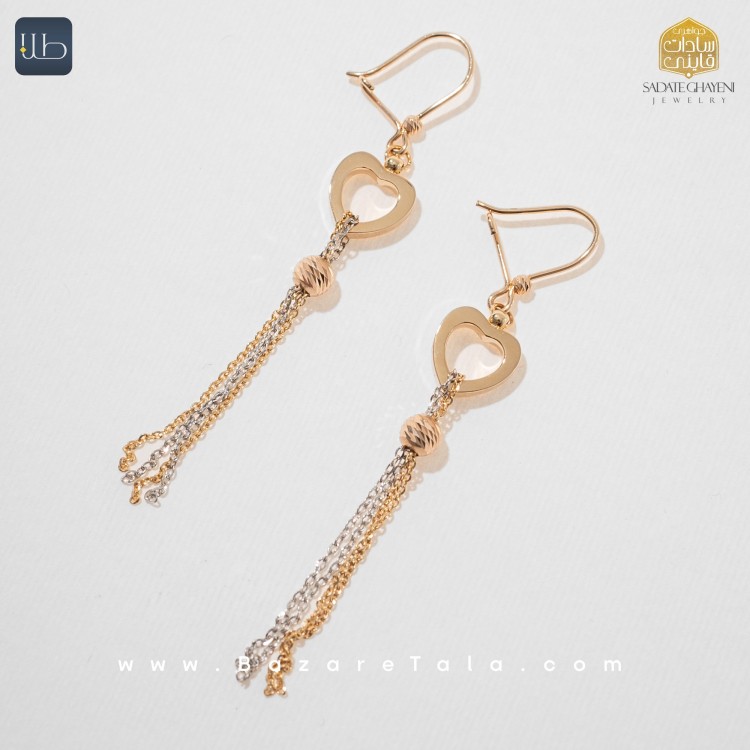 گوشواره طلا شال  (کد 3836)