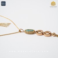 نیم ست طلا فیروزه (کد 3473)