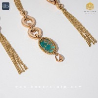 نیم ست طلا فیروزه (کد 3473)