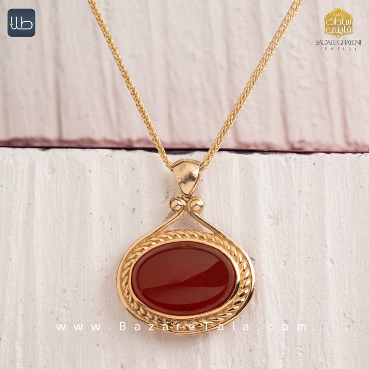 پلاک طلا عقیق (کد 3946)