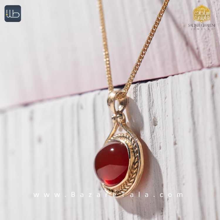 پلاک طلا عقیق (کد 3946)
