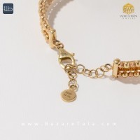 دستبند طلا فیروزه طرح شهربانو (کد 3471)