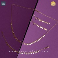 نیم ست طلا فانتزی (کد 3981)