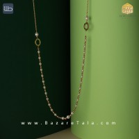 گردنبند طلا طرح کردا مروارید (کد 3474)