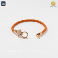 دستبند طلا چرمی (کد 4330)