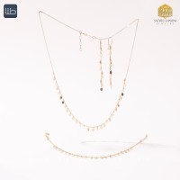 نیم ست طلا فانتزی (کد 3981)