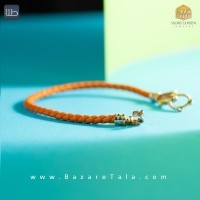 دستبند طلا چرمی (کد 4330)