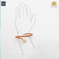 دستبند طلا چرمی (کد 4330)