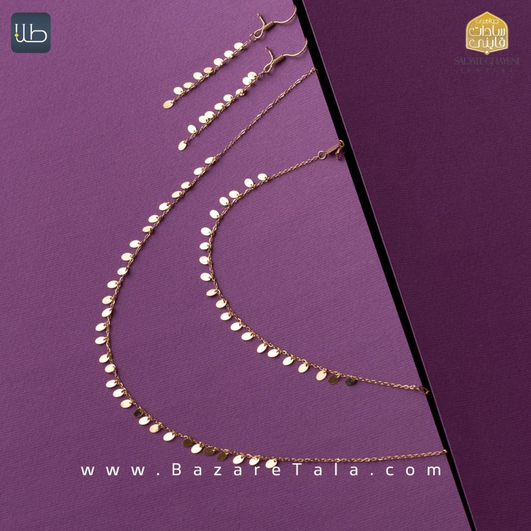 نیم ست طلا فانتزی (کد 3981)