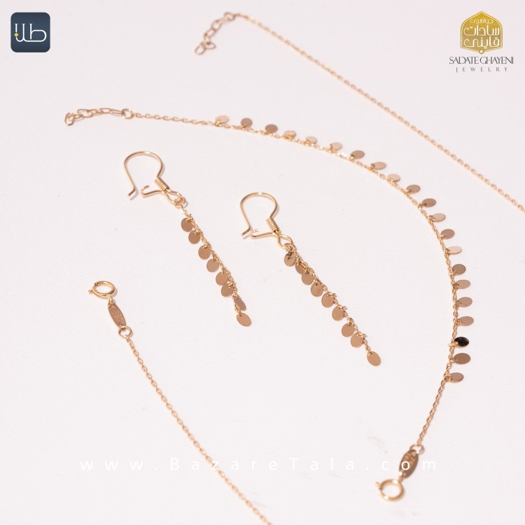 نیم ست طلا فانتزی (کد 3981)