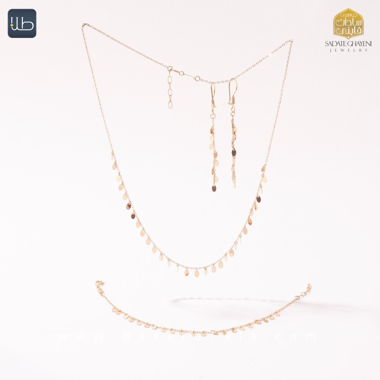 نیم ست طلا فانتزی (کد 3981)