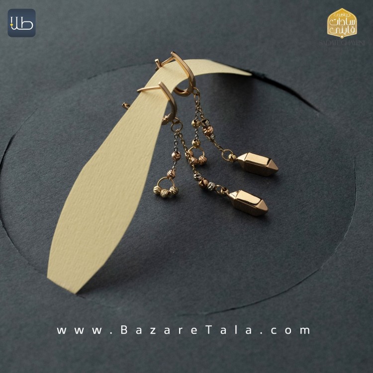 گوشواره طلا ویوا (کد 3896)