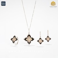 نیم ست طلا طرح ون کلیف  (کد 3472)