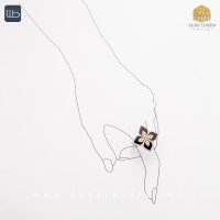 نیم ست طلا طرح ون کلیف  (کد 3472)
