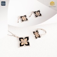نیم ست طلا طرح ون کلیف  (کد 3472)