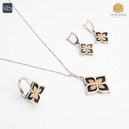 نیم ست طلا طرح ون کلیف  (کد 3472)