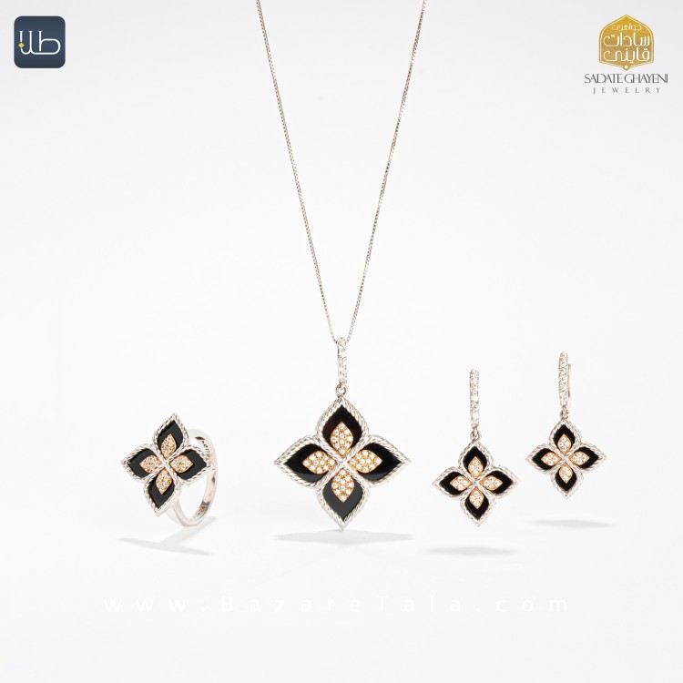 نیم ست طلا طرح ون کلیف  (کد 3472)