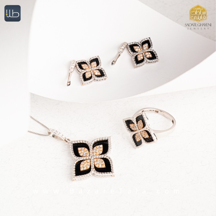 نیم ست طلا طرح ون کلیف  (کد 3472)